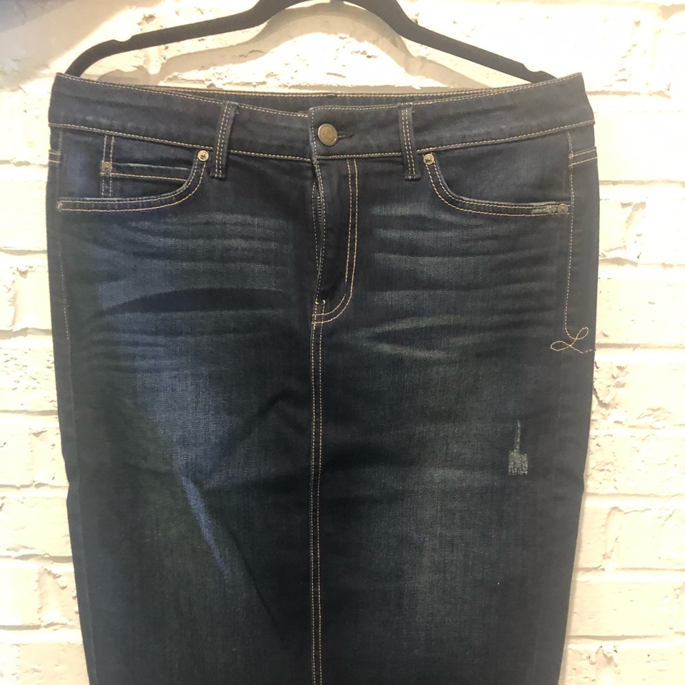 Level 99 Denim Pencil Skirt Sz 30